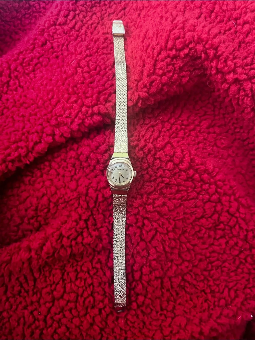 Bulova Women's Silver-Tone Square Dial Watch with Black Strap